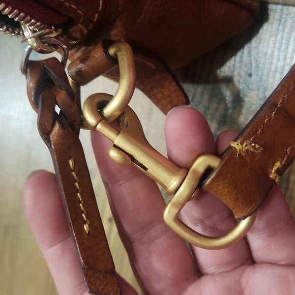 Dooney Bourke Florentine Cameron Crossbody Chestnut Soft Leather Dome Old Money - Picture 11 of 11